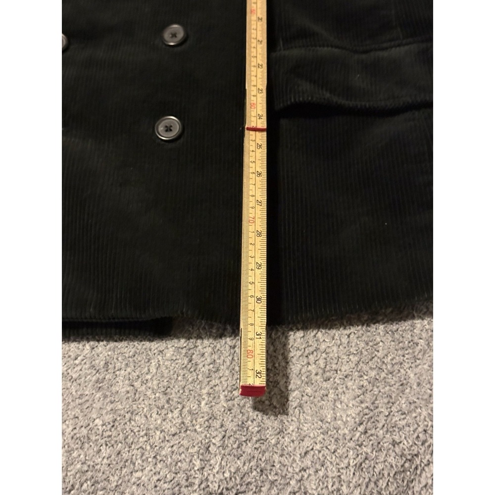 Denim & Supply Ralph Lauren Black Corduroy Double Breasted Peacoat 2XL Men's - Picture 5 of 5